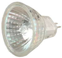 Галогенная лампа сзащитнымстеклом СВЕТОЗАР 35Вт GU4 2700K 12В 35мм (SV-44713)