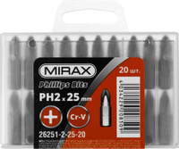 Биты MIRAX PH 2, 25 мм, 20 шт (26251-2-25-20)