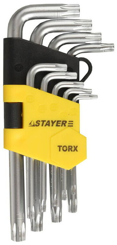 Набор коротких имбусовых ключей STAYER 9 шт (2743-H9)