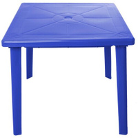Стол обеденный садовый Стандарт Пластик квадратный, ДхШ: 80х80 см, синий