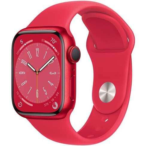 Умные часы Apple Watch Series 8 45 мм Aluminium Case GPS, (PRODUCT)RED Sport Band