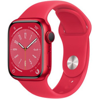 Умные часы Apple Watch Series 8 41 мм Aluminium Case GPS, (PRODUCT)RED Sport Band