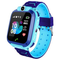 Детские умные часы Smart Baby Watch Q12 25 мм GPS, голубой/синий