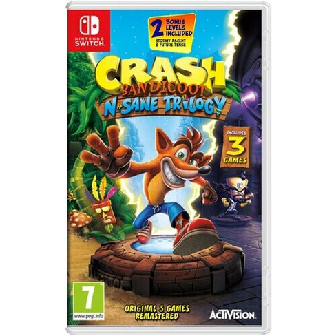 Игра Crash Bandicoot N-Sane Trilogy для Nintendo Switch, картридж, все страны Activision