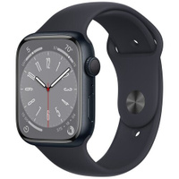 Умные часы Apple Watch Series 8 45 мм Aluminium Case GPS, midnight Sport Band