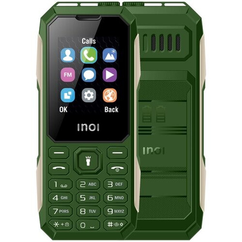 Телефон INOI 106Z, 2 micro SIM, зеленый