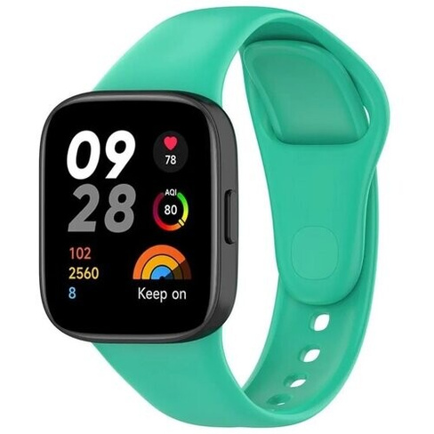 Ремешок силиконовый для Redmi Watch 3(зеленый ) нет бренда
