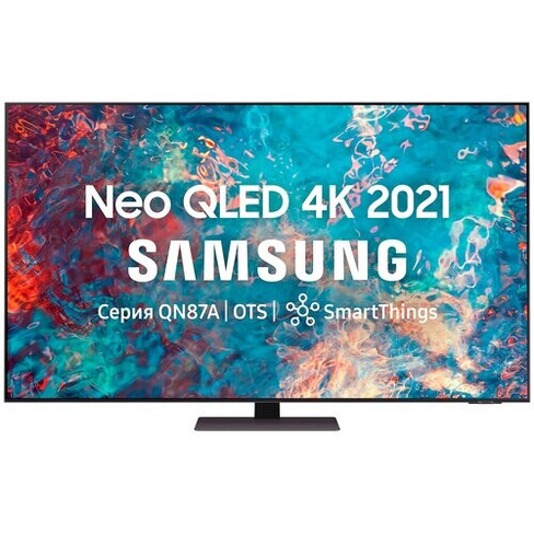 65" Телевизор Samsung QE65QN87AAU 2021 IPS, черный