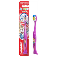 Зубная щетка Colgate Для детей 2+, фиолетовый с зайцем