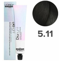 L'Oreal Professionnel Dia Light Краска для волос, 5.11 светлый шатен интенсивный пепельный, 50 мл