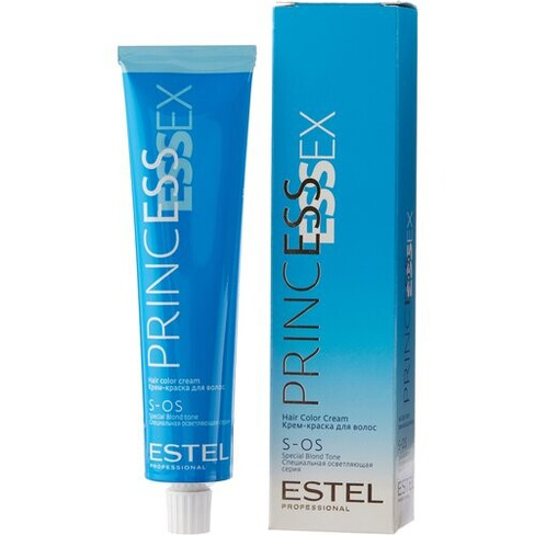 ESTEL Princess Essex S-OS крем-краска для волос осветляющая, 176 супер блонд коричнево-фиолетовый, 60 мл