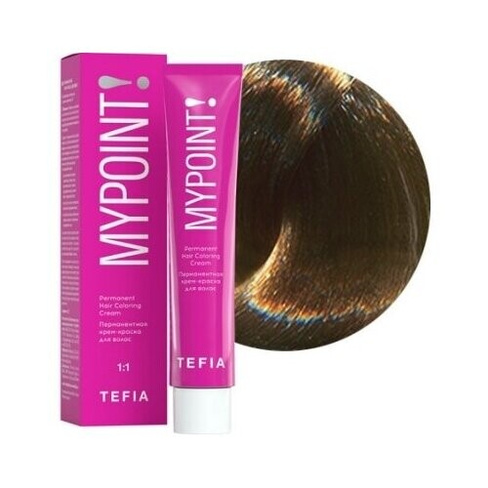 Tefia Mypoint Color перманентная крем-краска для волос, 7.17 блондин пепельно-фиолетовый, 60 мл