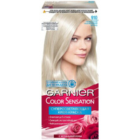 GARNIER Color Sensation Платиновые блонды стойкая крем-краска, 910, Пепельно-платиновый Блонд, 110 мл L’Oréal