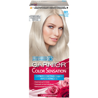 GARNIER Color Sensation Платиновые блонды стойкая крем-краска, 901 серебристый блонд, 110 мл L’Oréal