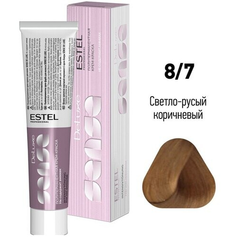 ESTEL Sense De Luxe полуперманентная крем-краска для волос, 8/7 светло-русый коричневый, 60 мл