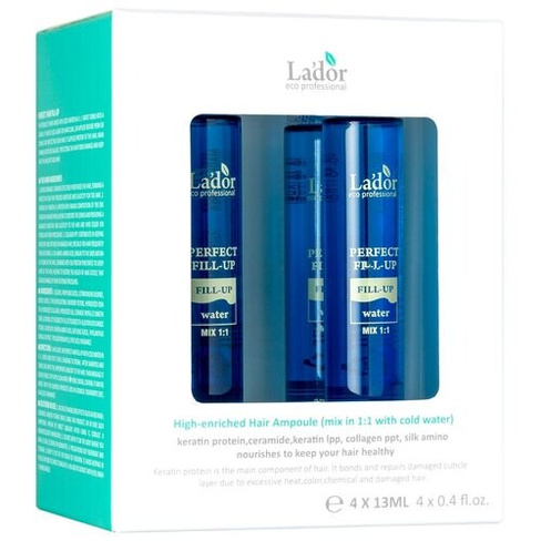 La'dor филлер Perfect Hair Fill-Up, 13 г, 13 мл, 4 шт., ампулы JP PROFESSIONAl CO., LTD