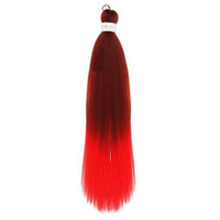 Queen Fair пряди из искусственных волос Sim-Braids двухцветный, красный/русый