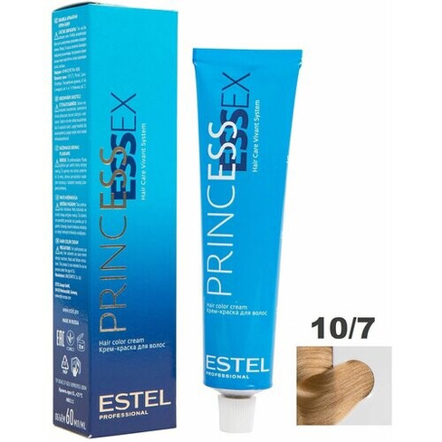 ESTEL Princess Essex крем-краска для волос, 10/7 светлый блондин коричневый, 60 мл