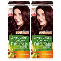 GARNIER Color Naturals стойкая питательная крем-краска для волос, 2 шт., 3.61 сочная ежевика