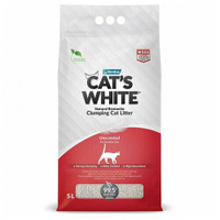 Cats White Natural Наполнитель комкующийся без ароматизатора 5л Cat's White