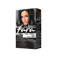 Fara Classic Стойкая крем-краска для волос, 501, черный, 2760 мл