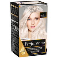 L'Oreal Paris Preference стойкая краска для волос, 11.11 ультраблонд холодный пепельный, 270 мл