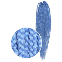 Queen Fair пряди из искусственных волос SIM-BRAIDS афрокосы, голубой