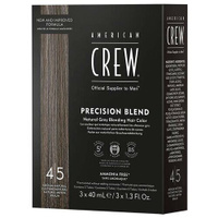 American Crew Precision Blend краска-камуфляж для седых волос, 4/5 средний натуральный