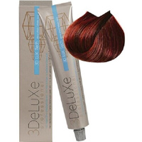 3Deluxe крем-краска для волос 3D Lux Tech, 6.66 темный блондин насыщенный красный