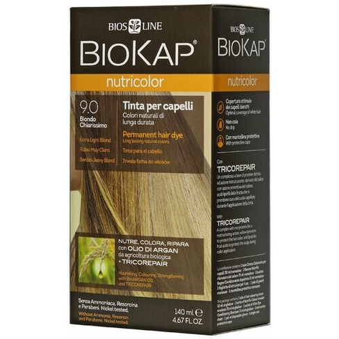 BioKap Nutricolor крем-краска для волос, 9.0 Очень светлый блондин, 140 мл