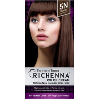 Richenna Крем-краска для волос с хной, 5N chestnut, 120 мл