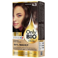 Only Bio Крем-краска для волос Color, 4.3 шоколад