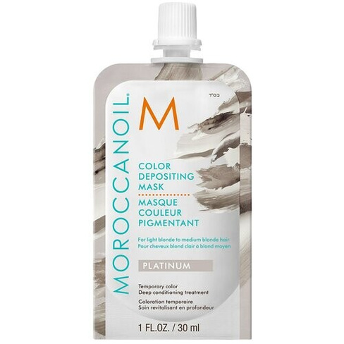 Moroccanoil Color Depositing Маска тонирующая для волос Platinum, 30 г, 30 мл, дой-пак