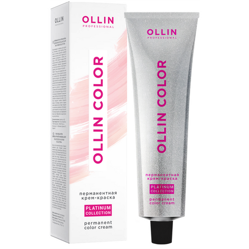 OLLIN Professional Color Platinum Collection перманентная крем-краска для волос, 6/11 темно-русый интенсивно-пепелный, 1