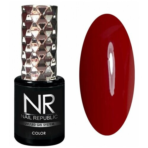 Nail Republic гель-лак для ногтей Color, 10 мл, 10 г, 170 мальвово-красный