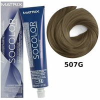 Matrix SoColor Pre-bonded стойкая крем-краска для седых волос Extra coverage, 507G блондин золотистый, 90 мл