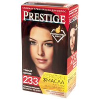 VIP's Prestige Бриллиантовый блеск стойкая крем-краска для волос, 233 - темная вишня, 115 мл