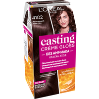 L'Oreal Paris Casting Creme Gloss стойкая краска-уход для волос, 4102 холодный каштан, 254 мл L’Oréal