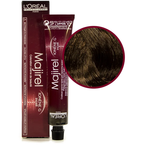 L'Oreal Professionnel Majirel стойкая крем-краска для волос, 5.8 светлый шатен мокка, 50 мл