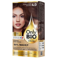 Only Bio Крем-краска для волос Color, 4.0 Роскошный Каштан