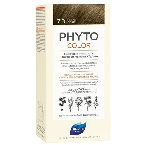 PHYTO PhytoColor краска для волос Coloration Permanente, 7.3 Золотистый блонд