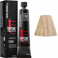Goldwell Topchic стойкая крем-краска для волос, 11SN серебристо-натуральный блонд, 60 мл