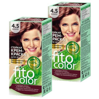 Fito косметик Fitocolor крем-краска для волос набор 2 шт., 4.5 махагон, 115 мл