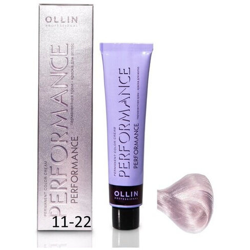 OLLIN Professional Performance перманентная крем-краска для волос, 11/22 специальный блондин фиолетовый, 60 мл