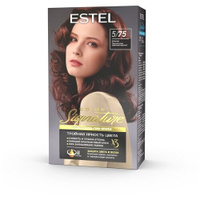 ESTEL Стойкая крем-гель краска для волос COLOR Signature, 5/75 брауни
