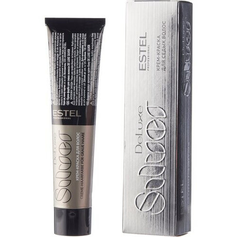 ESTEL De Luxe Silver крем-краска для седых волос, 6/4 темно-русый медный, 60 мл
