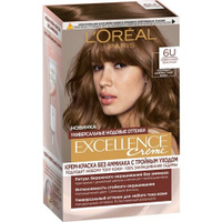 L'Oreal Paris крем-краска для волос без аммиака Excellence Crème Универсальные Нюдовые Оттенки, оттенок 6U, универсальны