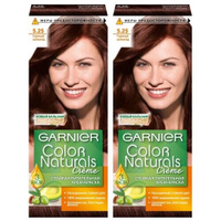 GARNIER Color Naturals стойкая питательная крем-краска для волос, 2 шт., 5.25, Горячий шоколад