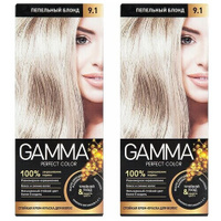 GAMMA Perfect color краска для волос, 2 шт, 9.1 пепельный блонд, 100 мл