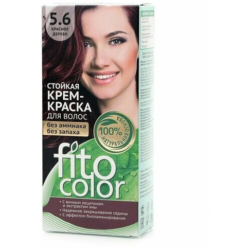 Fito косметик Fitocolor стойкая крем-краска для волос, 5.6 красное дерево, 115 мл
